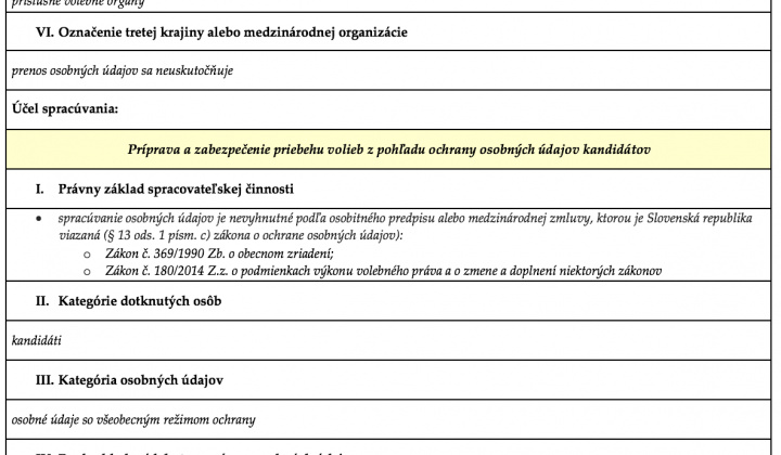 Ochrana osobných údajov