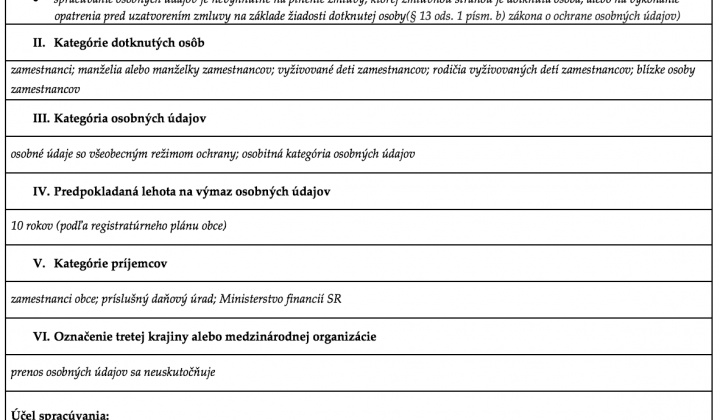 Ochrana osobných údajov