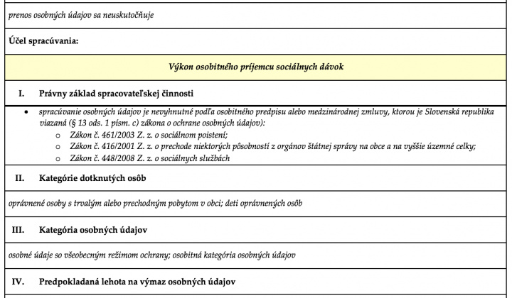 Ochrana osobných údajov