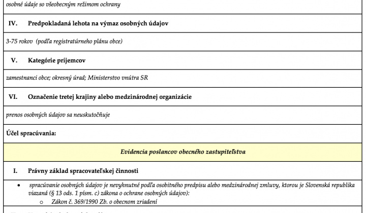 Ochrana osobných údajov