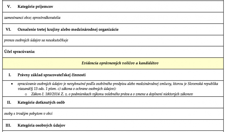 Ochrana osobných údajov