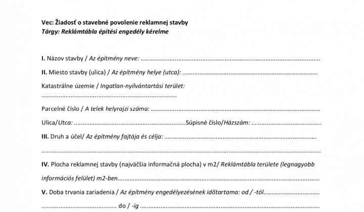 Tlačivá