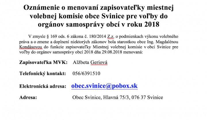 Voľby / Voľby do orgánov samosprávy obcí 2018 - foto